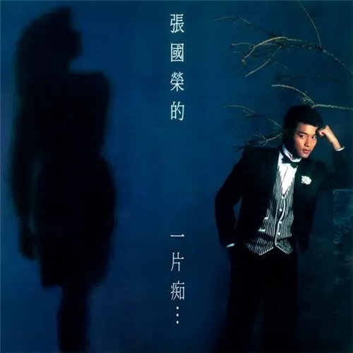 張國榮 - 一片痴 (白色透明+黑色條紋彩膠)